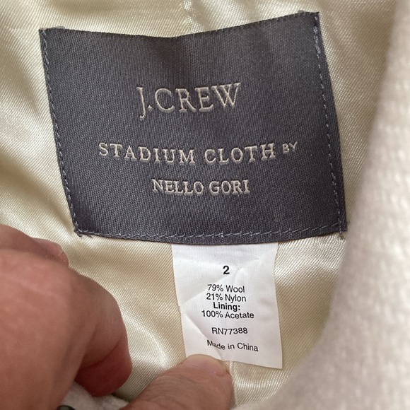J Crew Stadium Cloth by Nello Gori Pea Coat - Picture 3 of 9